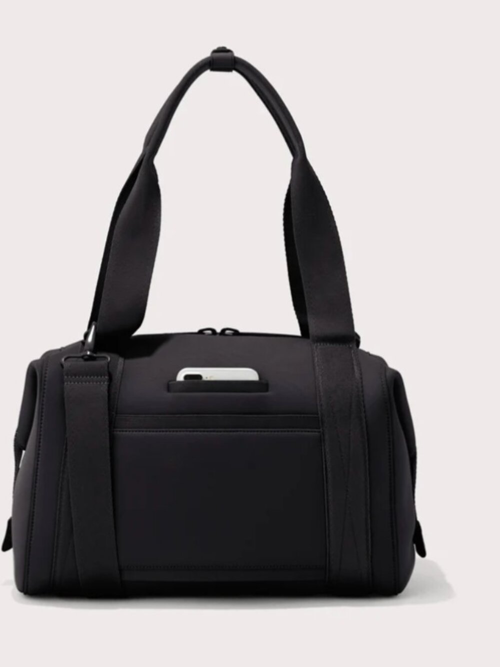 Dagne Dover Medium Landon Carryall Bag Onyx Black Neoprene - Picture 3 of 10